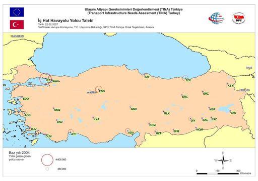 Kaynak: Technical Assistance to Transport Infrastructure Assessment for Turkey (TINA), May 2007, Ankara!ekil C.