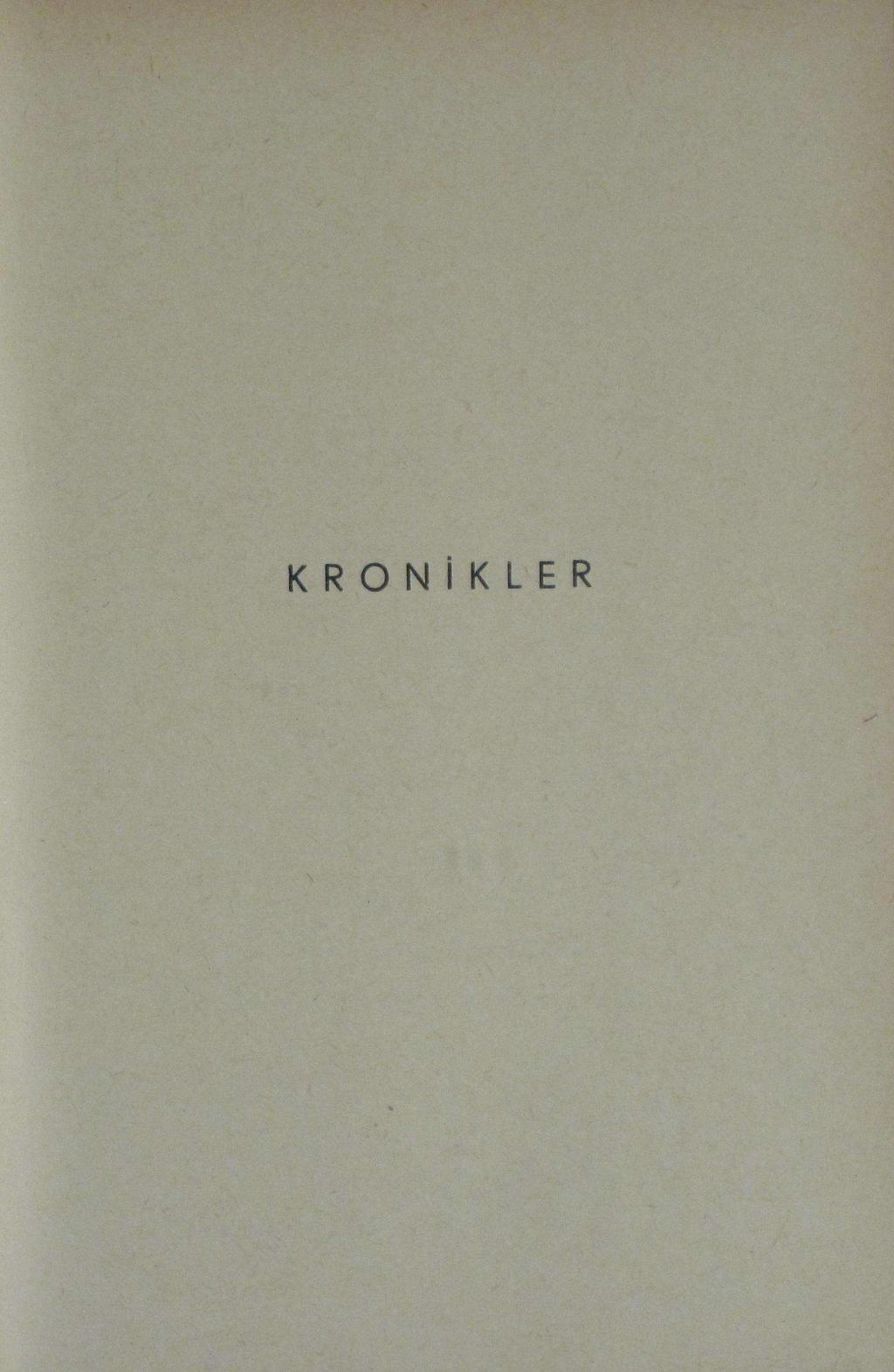 KRONİKLER