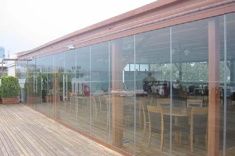 With its transparent view, especially it is used for residential balconies restaurants, pastries and winter gardens.