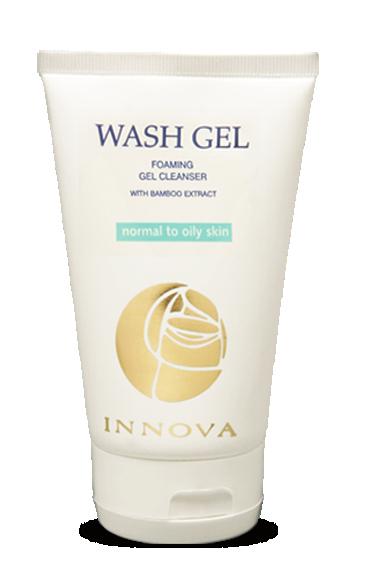 WASH GEL O.S. ( normal to oily skin ) Normal e normalden yağlıya dönük ciltlerin temizliği için geliştirilen INNOVA Wash -gel sabun içermez.