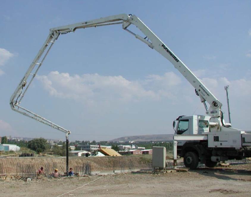 Basit Mekanizma Uygulamalarına Örnekler Beton Pompası,