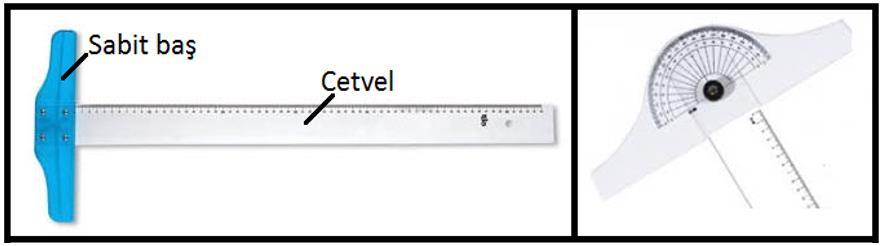 2. Cetveller Resim 1.1: Resim masaları Doğru çizgileri çizmeye yarayan, dereceli veya derecesiz, tahtadan, plastikten, madenden yapılmış araca cetvel denir.