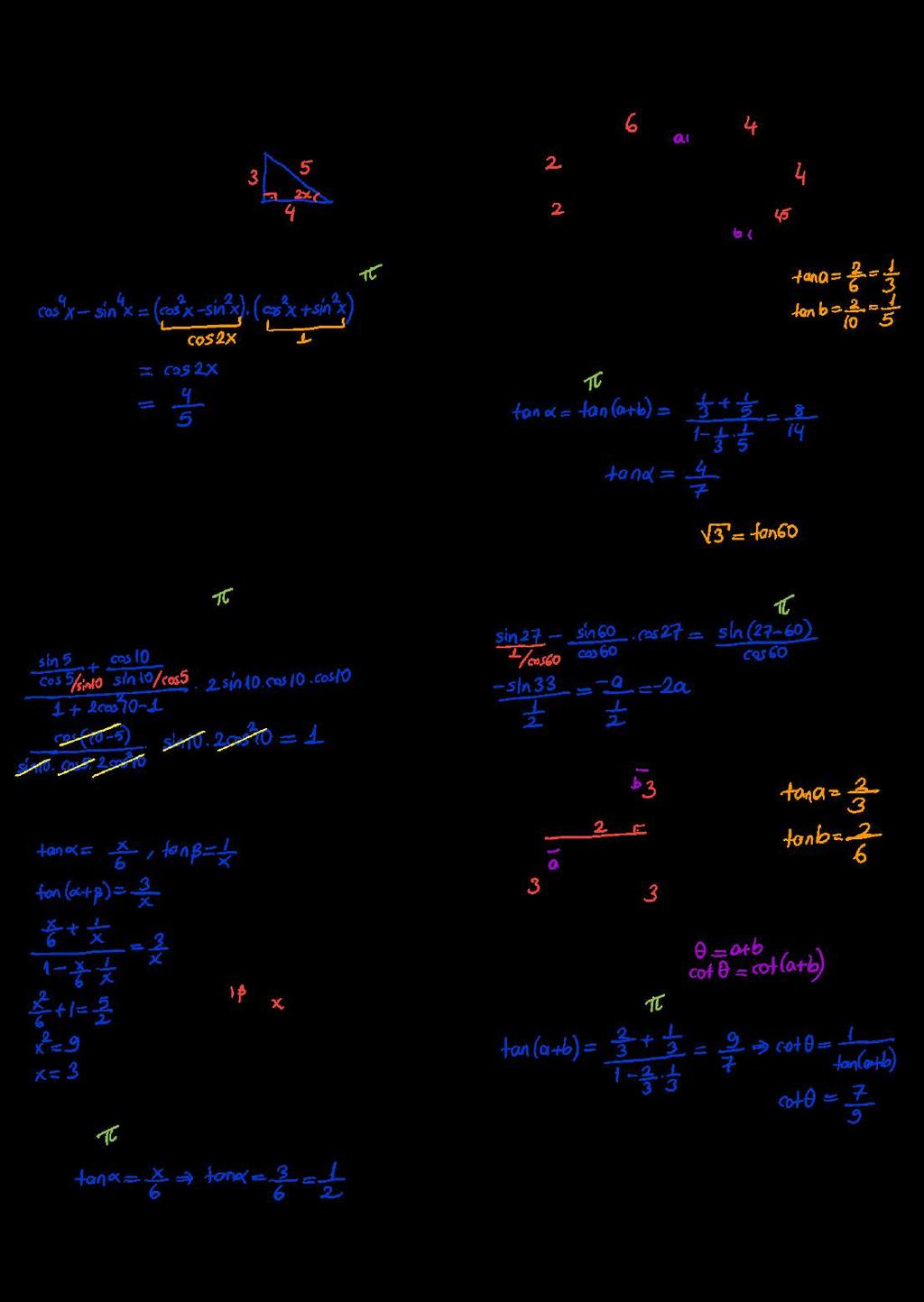 TOPM FK - M Ç FOMÜ c0 m olmak üzee,.!,. sin = F olduğuna göe, cos sin fakı kaçtı? ) ) - ) ) ) 0 dikdötgen m^% h = = b, = 0 b, F = F oldu una göe, tana kaçt? ) 7 ) 7 ) 7 ) 7 8 ) 7 tan + cot 0 + cos 0.