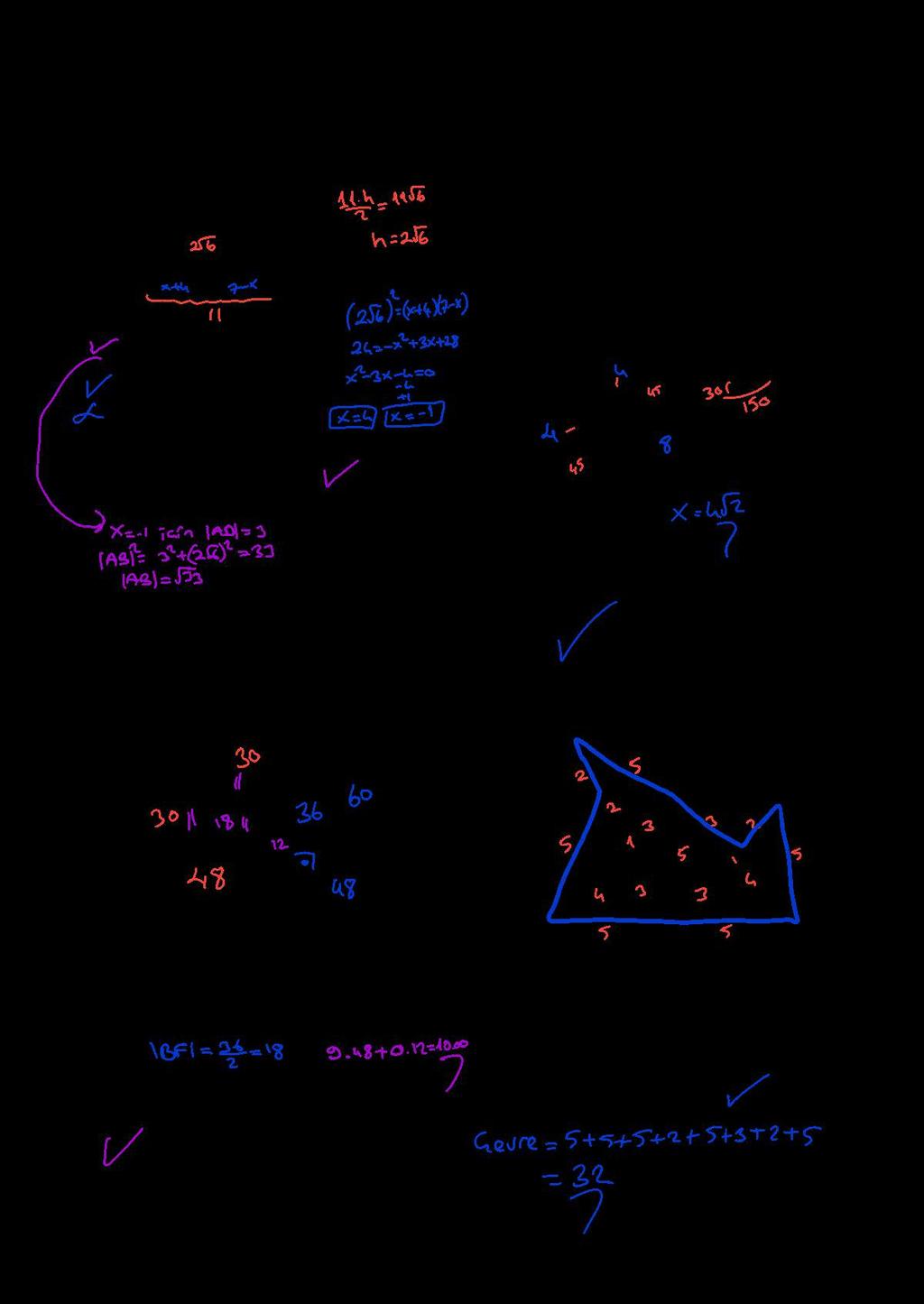ÖZ ÜÇG 5. üçgeninin ve köşeleri sayı doğrusunun 4 ve 7 noktalarına denk gelmektedir. [] [] ve [] [] dir. 7. Şekilde ikizkenar dik üçgen biçimindeki gönye ile iletki gösterilmiştir.