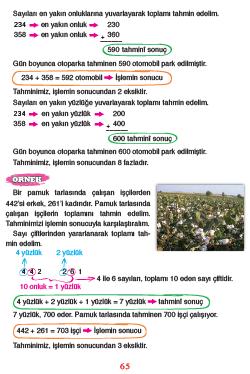 Zihinden toplamanın, kağıt kalemle yapılan