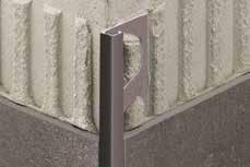 Duvar Köşeleri ve Bitişleri Schlüter -QUADEC-TS Schlüter -QUADEC-TS seramik duvar dış köşeleri için, özel bir kaplama yapısı olan, yüksek kaliteli bitiş profilidir ve köşelerde koruma sağlar.