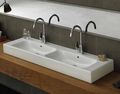 Çift Batarya Delikli) 24 410 080300-u Pinto Etajerli Lavabo 100x47 cm 24 405