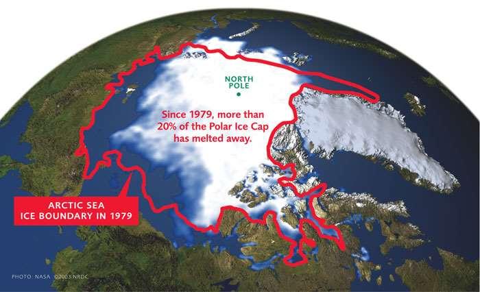 Buz albedo geri-beslemesi Yüzey sıcaklığı arttıkça, kutup buz kapağının bir kısmı eriyerek