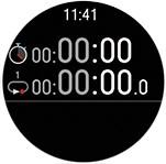 ZAMANLAYICILAR Zamanlayıcılar bölümünde kronometreyi ve geri sayım zamanlayıcısını bulabilirsiniz.
