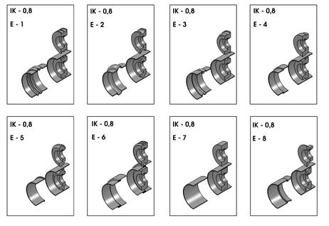 uzunluğu Shaft length mm 110 Kordon Bordering mm 0,8 kapasitesi capacity Top çapları Roll diameters mm