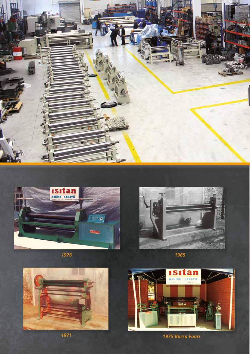 04-65 Silindir Makinaları / Plate Rolling Machines 66-83 Profil ve Boru İşleme / Profile and Pipe Forming 84-87 Yatay Presler / Horizontal Presses 88-98 Caka Makineleri / Box and Pan Folding Machines