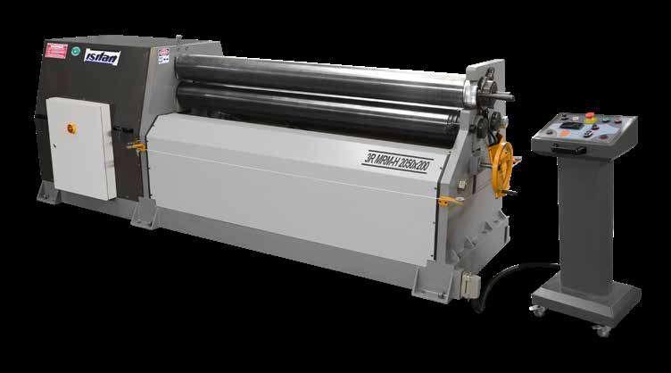 3R MRM-H MOTORLU HİDROLİK ASİMETRİK 3 TOPLU SİLİNDİR MAKİNALARI MECHANICAL HYDRAULIC 3 ROLLS PLATE BENDING MACHINES Arka Top için standart Dijital Gösterge Standard Digital Read Out for Back Roll 3R