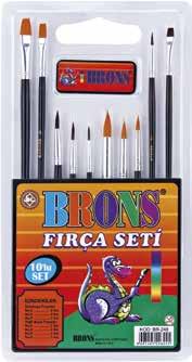 Yağlı-Akrilik Boya Fırçaları Oil & Acrylic Paint Brushes BR-522 4 Boy Size Fırça No.