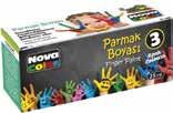 Parmak Boyaları Finger Paints NC-37 3 Renk 3 lü Parmak Boyası Finger Paint 48 NC-38 6 lı Parmak Boyası