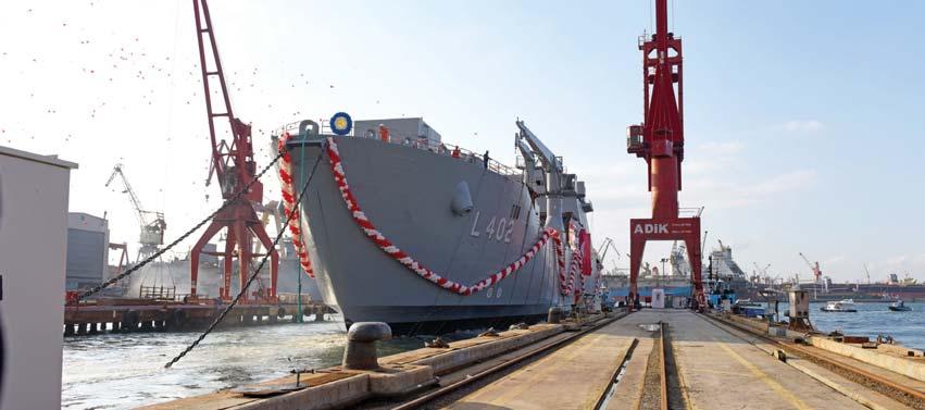 proje Türkiye de üretilen en büyük savaș gemisinde Ayvaz ürünleri tercih edildi 3 Ekim de denize iniș töreni gerçekleștirilen, dünyanın en büyük çıkarma gemilerinden biri olan TCG Bayraktar adlı