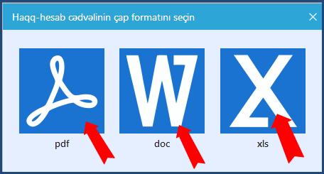 b) "Haqq-hesab cədvəlinin qeydiyyat məlumatları"-nı yadda saxladıqdan sonra,