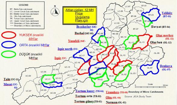 2- GİRİŞ Çoruh Nehri Havzası Kuzeydoğu Anadolu platosunda bulunmakta ve yaklaşık 2 milyon hektar alanı kapsamaktadır. Havza alanının yaklaşık % 22 si (444.000 ha) ormanla kaplıdır.