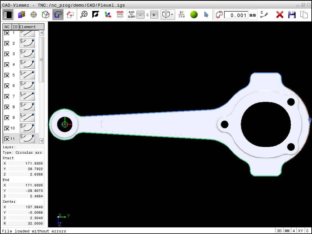 12 CAD dosyalarından verileri uygula Ekran düzeni CAD-Viewer 12.