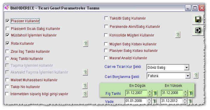 Son girilen kontrol tarihi bir önceki tarihi ezer. Her fiş ekranı için sadece bir tane kontrol tarihi olacaktır. Kontrol tarihi olmadan eski bir tarihe fiş girilmesi engellenebilir mi?