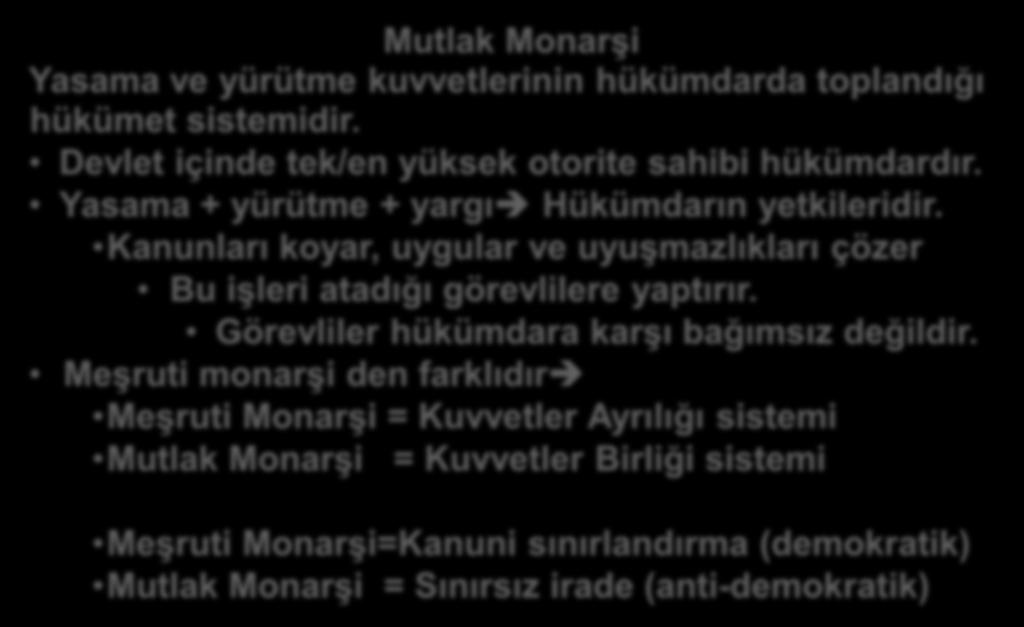 :: TASNİFİ:: Teorisi Birliği Sistemler Sert Yumuşak Açıklama: Hükümet sistemleri; ayrılığı ve birliğine göre sınıflandırılır.