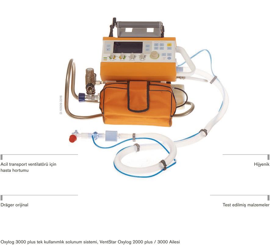 VentStar Oxylog Solunum Sistemleri Sarf Malzemeler ve Aksesuarlar Güvenilir, pratik ve güvenlik açısından test edilmiş.
