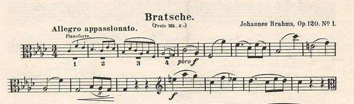 Ölçüde duyulan 11 sesli atlama viyolada legato olarak daha rahat çalınmaktadır Bu geniş atlamalı pasajın bulunduğu oktav itibariyle klarnette legato çalımı viyolaya göre daha zordur.