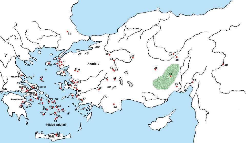 Erken Tunç Çağı Anadolu Ticaret Ağı (ATN) c.2500-2200 BC (?