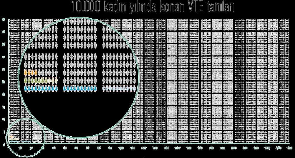 VTE, Oral Kontraseptif ile İlişkili Nadir Görülen Bir Yan Etkidir Oral kontraseptif kullanmayan ve gebe olmayan kadınlar (10.