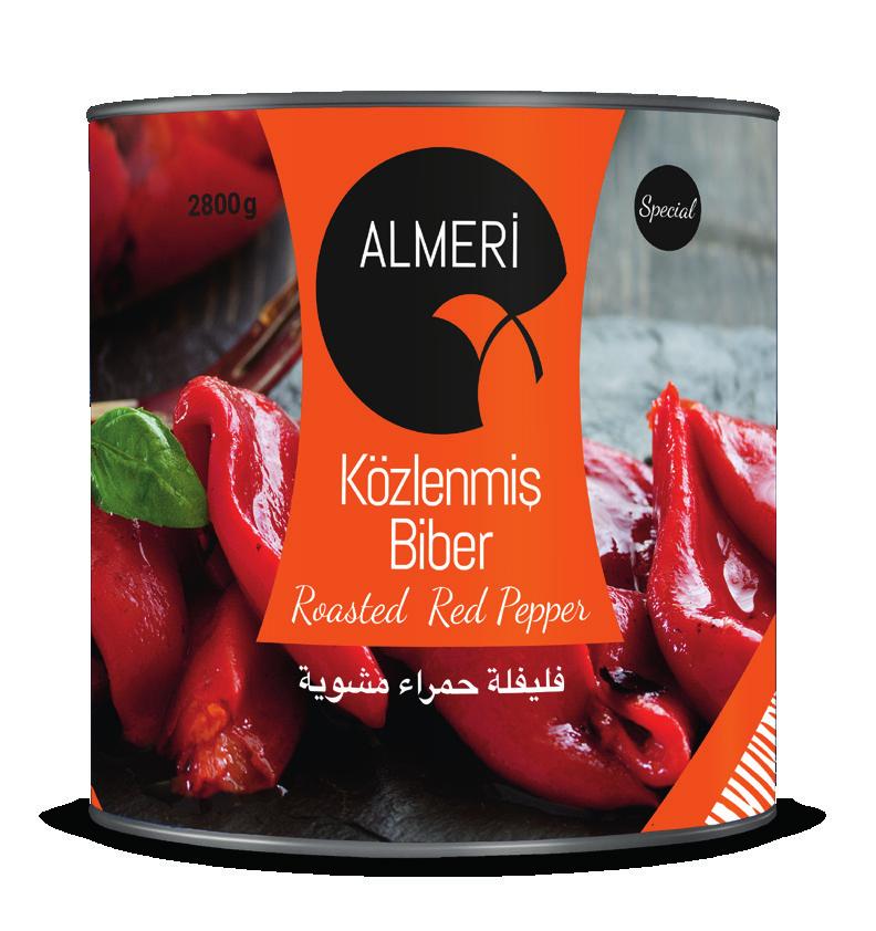 Közlenmişler Roasted Products KÖZLENMİŞ PATLICAN Roasted Eggplant KÖZLENMİŞ BİBER Roasted Red Pepper 2800 g (A-10) 2800 g (A-10) This authentic eggplant purée is prepared from only the finest