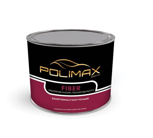 POLIMAX FIBER 1/1 2/1 3/1 4/1 5/1 POLIMAX FIBER ÜRÜNÜN FİZİKSEL İ Polimax Fiber Polyester macun, doymamış esnek polyester reçine esaslı, özel cam elyafı içeren tixotropik yapıda, doldurma gücü yüksek