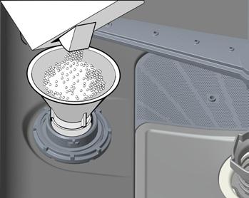 Bu nedenle bir sonraki yıkamada da aynı performansla çalışabilmesi için yumuşatıcı sistemin tazelenmesi gerekir. Bu amaçla bulaşık makinesi tuzu kullanılır.