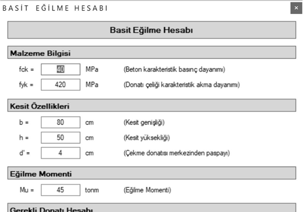 Programlama Dilleri Basit Hesap Formu Örneği