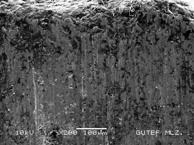 N yük altında aşınmış orta yüzeyinin X 200 büyütmeli görüntüsü. Şekil 8.120.
