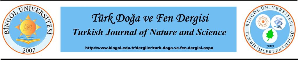 B1 Tr. Doğa ve Fen Derg. Tr. J. Nature Sci. 2014 Vol. 3 No.