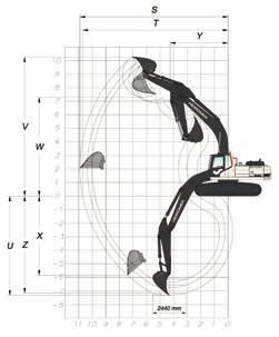 ÖLÇÜLER EKSKAVATÖR GENEL ÖLÇÜLER Bom Ölçüsü 6.280 mm Arm Ölçüsü 2.100 mm *2.500 mm 3.070 mm A - Toplam Uzunluk 10.880 mm 10.830 mm 10.740 mm B - Bom Yüksekliği 3.580 mm 3.490 mm 3.