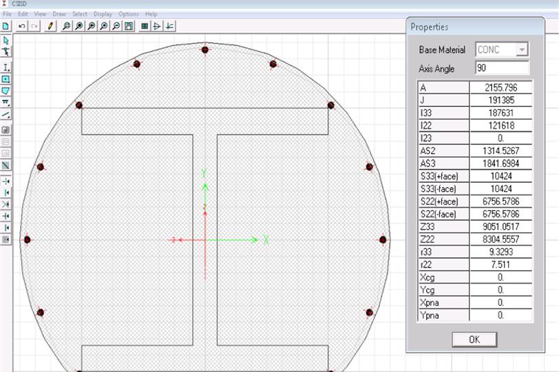 ETABS 2013 Betonarme ve Çelik Kesit Üretici (Section Designer): Tamamen kullanıcı arayüzü içinde kesit düzenleme Her