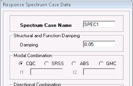 ETABS 2013 Tasarım Spektrumu Analizi Tasarım spektrumu, yapının depreme vereceği karşılık sırasında üretilen