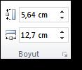 basıldığında gelen ekrandaki 1 numaralı alandan gerekli ayarlar gerçekleştirilebilir.