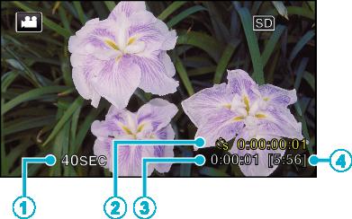 Bu, bir çiçek tomurcuğunun açması gibi gözlemleri yapmada yararlıdır. 1 LCD monitörü açın. 0 Saniye sayısı arttıkça, kayıt aralığı da uzar. 0 Menüden çıkmak için L üzerine dokunun.