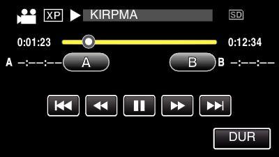 Düzenleme Video içinde Gerekli bir Kısmın Yakalanması (KIRPMA) 6 Düzenlenecek video üzerine dokunun. Bir videonun gerekli kısmını seçip onu yeni bir video dosyası olarak kaydedin.
