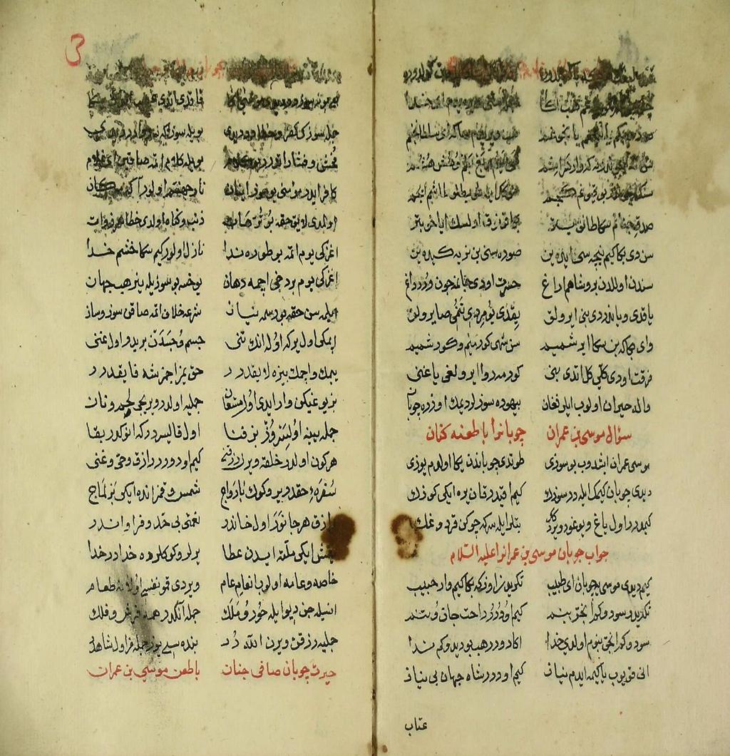 Savaşkan Cem BAHADIR Sayfa 90 Mesnevî nazım biçimiyle yapılan tercümede aruzun müfte ilün/ müfte ilün/ fâ ilün kalıbı kullanılmıştır. Eserin her sayfasında 21 satır mevcuttur.