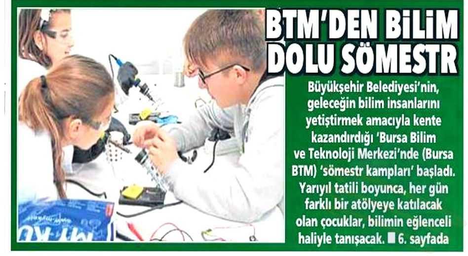 BTM DEN BILIM DOLU SÖMESTR Yayın Adı : Posta