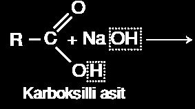1-Metal Tepkimeleri: Karboksilli asitler metallerle tepkime vererek H 2 gazı açığa çıkarırlar. Alkoller yalnız Na, K gibi metallerle tepkimeye girip H 2 gazı verirler.