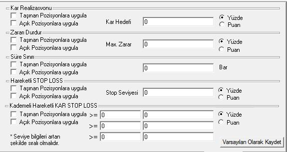 4. STOP Uygulamaları : Sistem Tester modülünü bilenlerin tanışık olduğu ek kavramlardan birisi de, sistemin kendi içinde sunduğu STOP yöntemleridir.