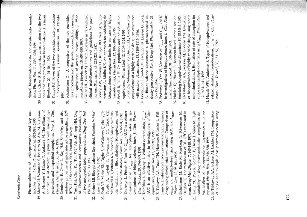 Demmürk, Öner Pharmacokinetics of chlorpromazine and key metabolites, Eur. J Clin. Phannacol.,45, 563-569, 1993. 19. Jviatsuo H, Watanabe S, Ishiguro M, Arai M, Sugiyarna A, Matsuno Y, Hirano T, Arakawa M.