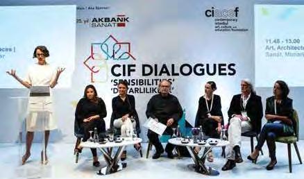 CIF DIALOGUES DUYARLILIKLAR 18 EYLÜL 18 PANELLER ve KONFERANSLAR SANAT DÜNYASI, KÜLTÜR & DİYALOG: SİZİN İÇİN SANATIN ANLAMI NEDİR? Moderatör: Prof.