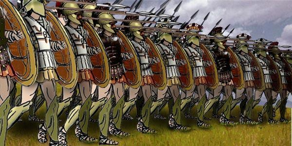 Maraton Savaşı'nda Yunan Ordusunun Savaş Unsurları... Hoplitler: (Hoplitler elit Yunan piyadeleridir. Ağır zırhları ve uzun mızrakları ile ünlenmişlerdir.