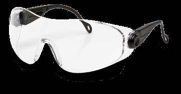 Invisible Naylon gözlük saplarına sahip tekli lens Dayanıklı ve hafif Geniş görüş alanı olan etrafını saran tasarım Yüksek koruma için geniş kapsama