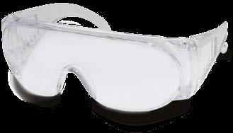 EN 166 MED900384 B-92 Polikarbonat ziyaretçi gözlüğü Geniş görüş alanı ve koruma Daha iyi oturma için ergonomik