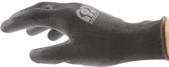 PU Eldiven-Siyah Polietilen kaplamalı Naylon yeniden kullanılabilir eldiven. Bileğe en iyi ayar için köşeli elastik kumaş. Mükemmel duyarlılık sağlar.